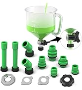 SWANLAKE No-Spill Coolant Funnel Kit,Spill Proof Funnel Bleeder with Adapters.Universal Fitment15...
