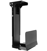 Heavy Duty Computer Wall Mount PC Case - Upgraded, Also Great for PC Mount Under Desk - Height Ad...