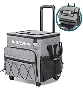 INSMEER 60 Can/40L Cooler with Wheels, Rolling Coolers on Wheels, Soft Cooler Bags Collapsible/In...