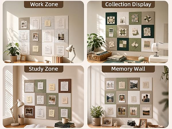 felt bulletin board tiles