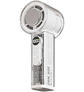 CARONSORT Transparent Portable Handheld Fan, Rechargeable 3000mAh Battery Operated, Digital Displ...