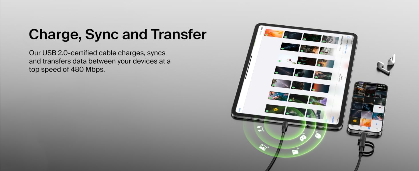 USB-C Cable Lightning Connector