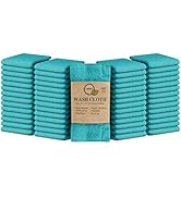 Softolle 100% Cotton Ring Spun Wash Cloths – Bulk Pack of Washcloths – 12x12 Inches – Wash Cloth ...