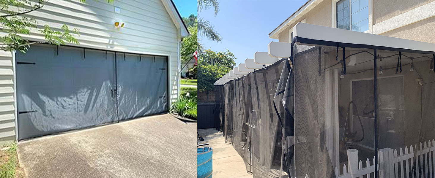 garage screen doors for 2 car garage pull down