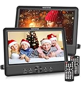 WONNIE 10.5" Two DVD Players Dual Screen for Car Portable CD Player, Play a Same or Two Different...