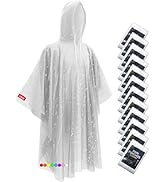 Hitituto Rain Ponchos for Adults - Extra Long Emergency Poncho with Hood, 6/12/24 Family Pack Rai...