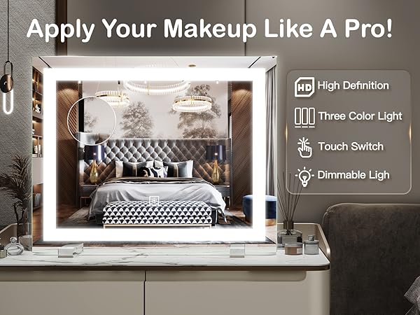 vanity mirrorwith light