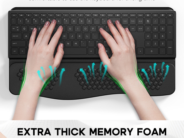 key board pad with wrist rest