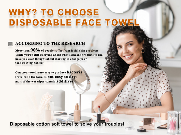 disposable face towel