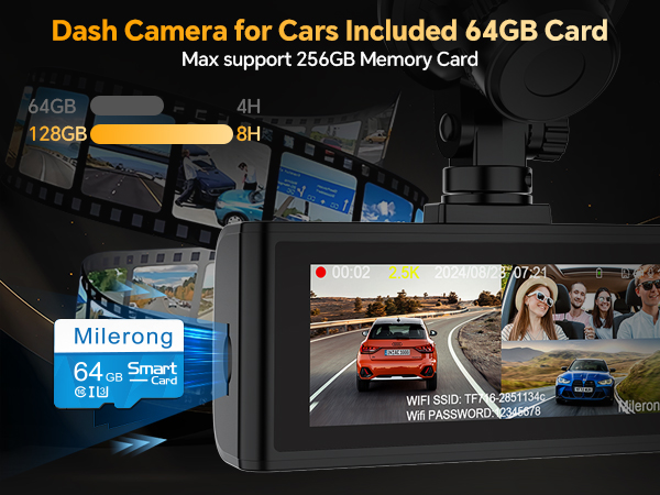 car camera -dash cam front and interior