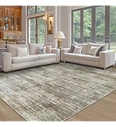 Area Rugs 8x10 Living Room Rugs: Large Modern Abstract Washable Rug with Non-Slip Backing, Non-Sh...