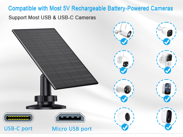Solar Panel for Security Camera
