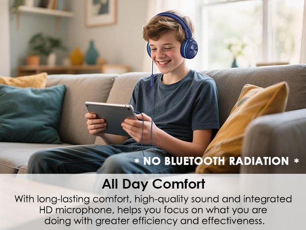 comfortable kids wired headphones