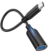 USB C to USB Adapter with Cable, Type C Male to USB-A Female 5Gbps Data Transfer Converter for Fl...