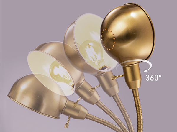 360 rotatable lampshade