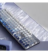 SEUNKWANG EWEADN Typewriter Keyboard Wireless Mechanical Keyboard, 104 Keys Gradient Color Typewr...
