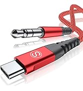 USB Type C to 3.5mm Audio Aux Cable 4ft for iPhone 16 Pro USB C to 3.5mm Car Stereo Speaker Aux C...