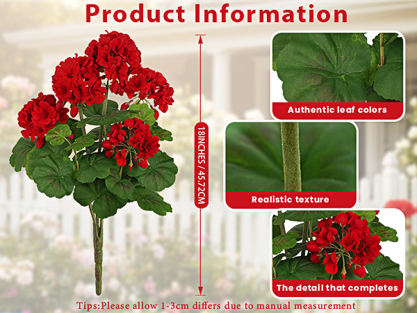 Artificial Geraniums
