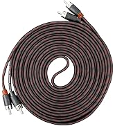Alphasonik 17 Feet Premium 2 Channel Hyper-Flex RCA Interconnect Signal Patch Audio Cable with X-...