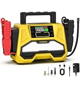 Jump Starter with Air Compressor, 9000A 150PSI Car Jump Starter, 24000mAh Portable Jump Starter P...