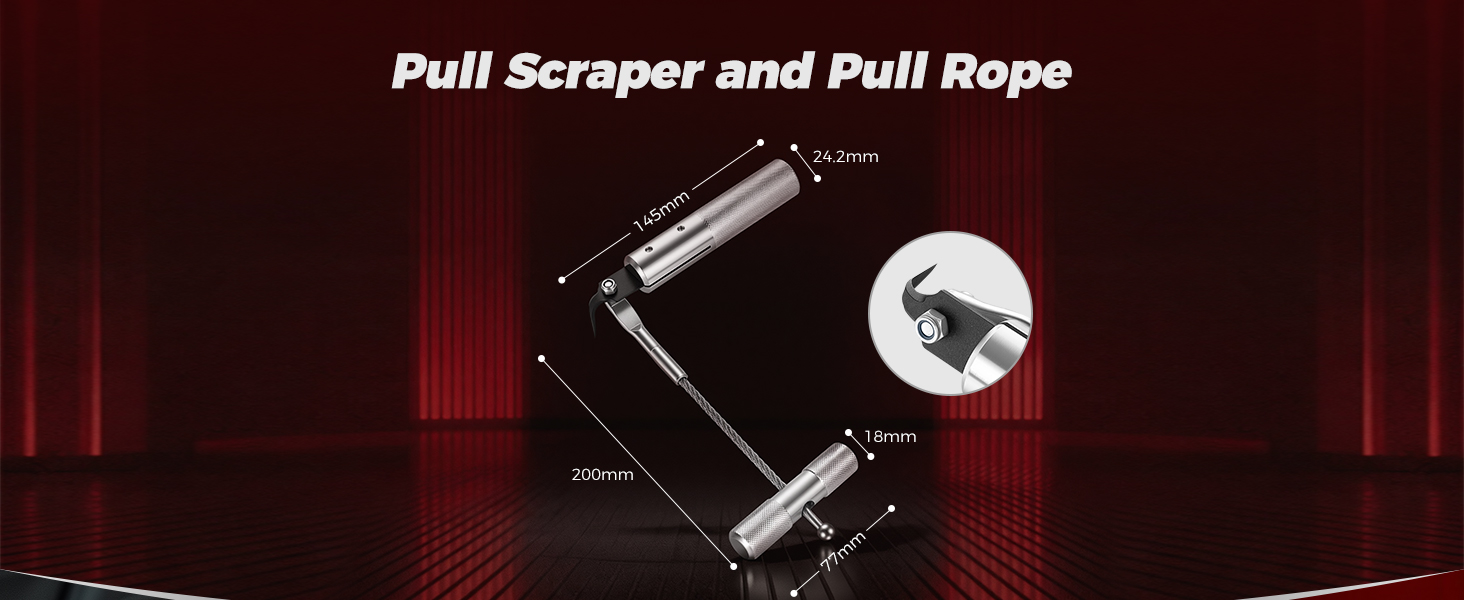 Pull Scraper and Pull Rope