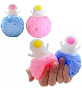 Astronauts Toys Squishy Sensory Squeeze Stress Balls Pop up Toys (2-Pack) Astronaut Pop it Ball F...