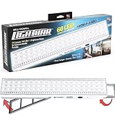 Bell + Howell Light BAR 16.5-inches, 720-Lumens, Built-in 60-LED Bulbs, Rechargeable Portable Lam...