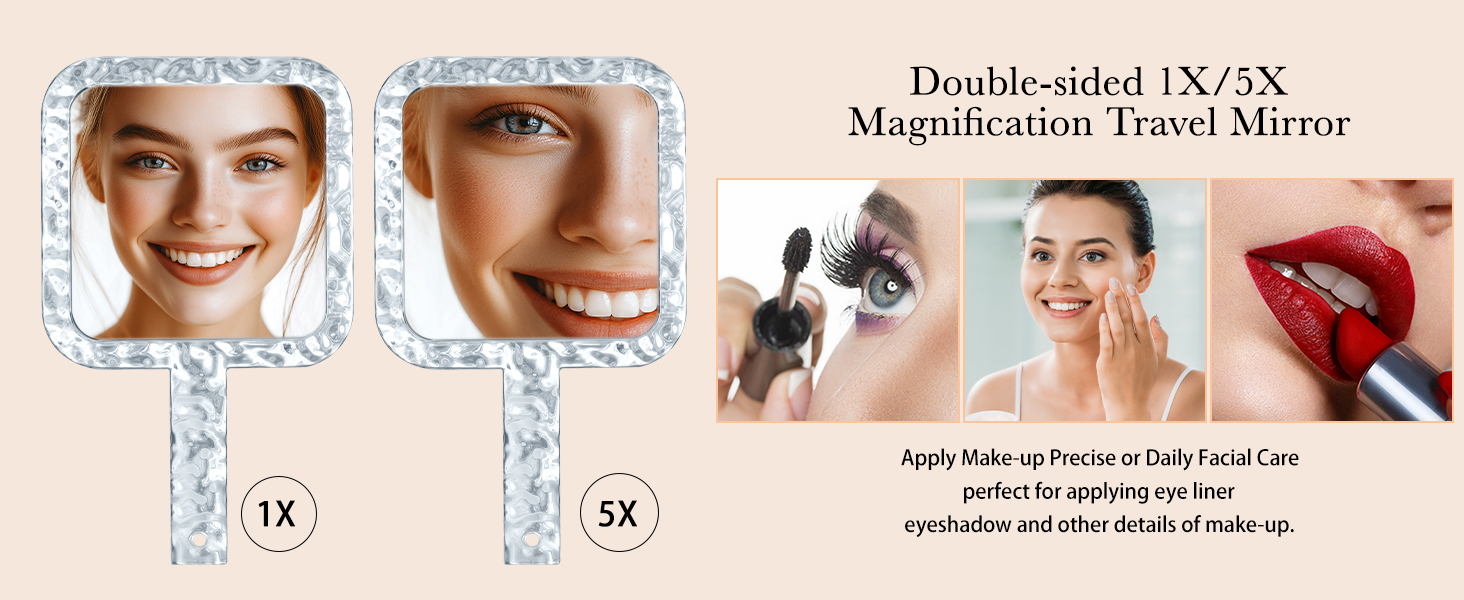 makeup hand mirror