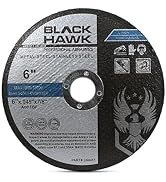 BHA Metal and Stainless Steel Thin Cut Off Wheels for Angle Grinders, 6” x .045” x 7/8” - 25 Pack