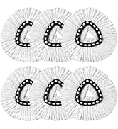 HOMEXCEL Mop Replacement Heads Compatible with O-Cedar EasyWring Spin Mops 6 Pack-Washable Microf...