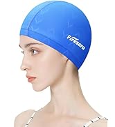 Firesara Fishtail Fabric Swim Cap for Men Women, Breathable High Elasticity Swimming Cap Hair Pro...