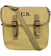 SUNRISING WW2 US M1936 Crossbody Bag Sling Bag Canvas Vintage Messenger Bag for Men Women Shoulde...