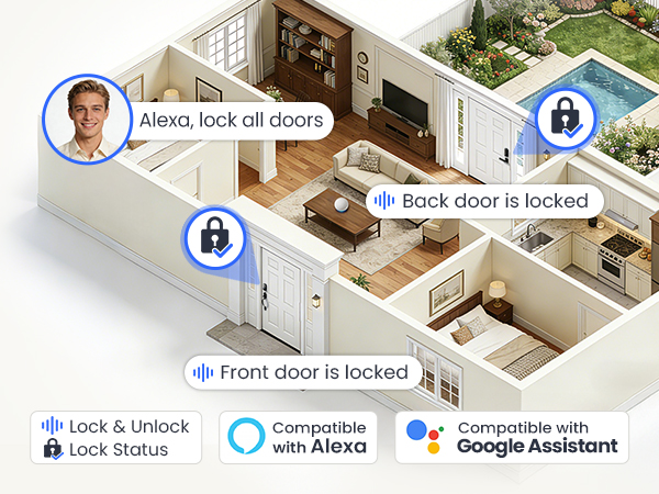 Compatible with Alexa &amp; Google Assistant