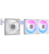 darkFlash G24 120MM Magnetic ARGB PC Case Fans - 3 Pack, Tool-Free Installation, up to 2200RPM Co...