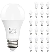 evelor 24-Packs A19 LED Light Bulbs,100 Watt Equivalent Daylight 5000K Bright Bulbs Efficient 13W...