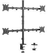 PUTORSEN Quad Monitor Stand, 4 Monitor Desk Mount for 17 to 32 Inch Screens, Heavy Duty Fully Adj...