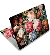 SUPERDANT Laptop Skin Sticker Vintage Flowers Laptop Notebook Decals | Personalized Universal Com...