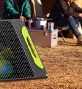 GrnOas.E 100W Foldable Solar Panel kit with Controller,Portable Solar Charger for Portable Power ..