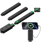 Electrical Outlet Extender Stick 8"-36" Adjustable with USB-A,USB-C,2 AC Outlets, Wall Outlets Ex...