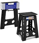 ACKO Folding Step Stool Foldable 17.5 Inch Stools for Adults and Kids,Plastic Stools Tall 400 lbs...