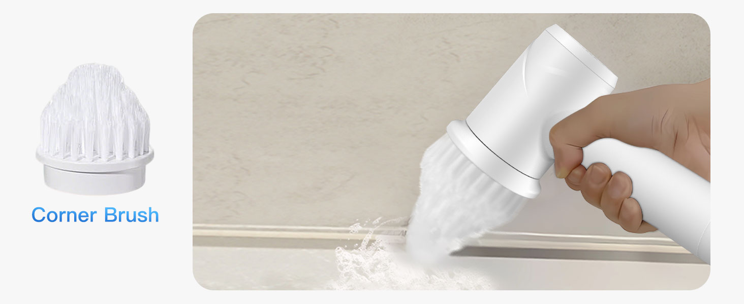 Electric Spin Scrubber - Cordless IPX7 Waterproof Shower Scrubber