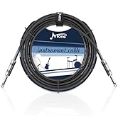 AITONE 15ft Guitar Instrument Cable 1/4 Inch Audio Mono Cord for Electric Guitar,Bass,Amp &amp; Pedal...