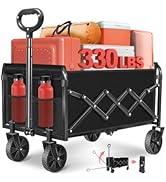 Wagons Carts Foldable - Collapsible Wagon Cart - Foldable Wagon Cart with Wheels - Folding Wagon ...