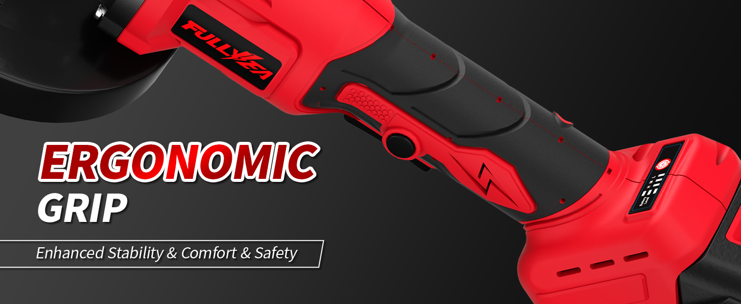 Cordless Angle Grinder 4-1/2&amp;#34; Brushless Metal Grinder 12000 RPM