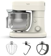 Martha Stewart? Tilt-Head Stand Mixer,?12 Speed, 5.3QT Stainless Steel Bowl, Splash Guard with Po...