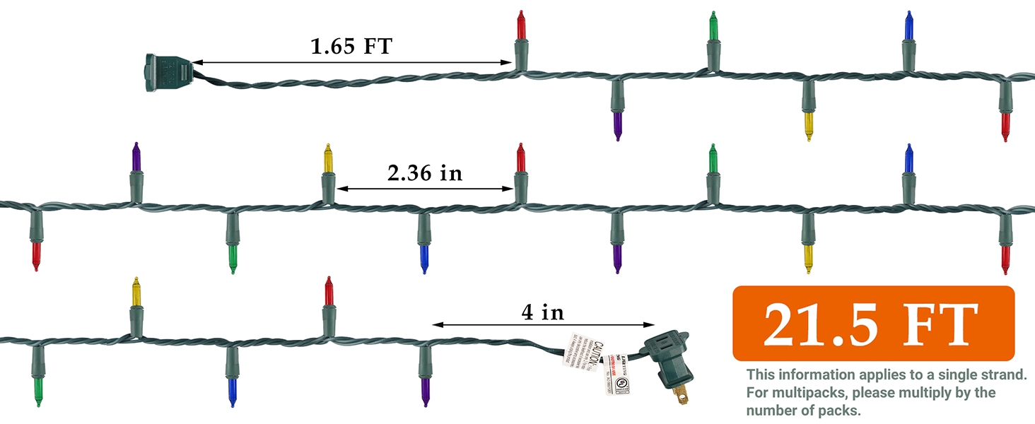 Multicolor Christmas String Lights