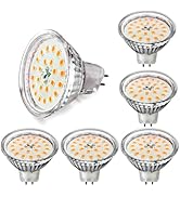 CQTLED MR16 LED Light Bulbs 4W AC/DC12V,Warm White 2700K 400LM,120° Wide Angle,Replaces 40W Halog...