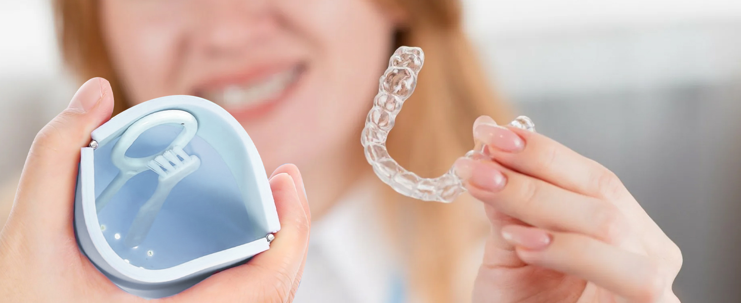 Silicone Retainer Denture Storage Case Holder