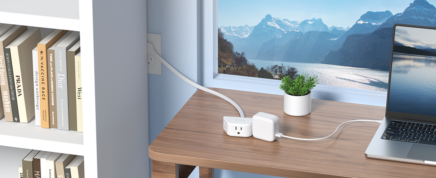 white indoor extension cord