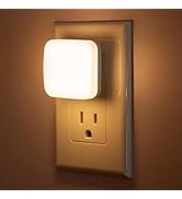 LED Night Light Plug into Wall, 2 Pack, Nightlights With Light Sensor Dusk to Dawn, 0.3W Square P...